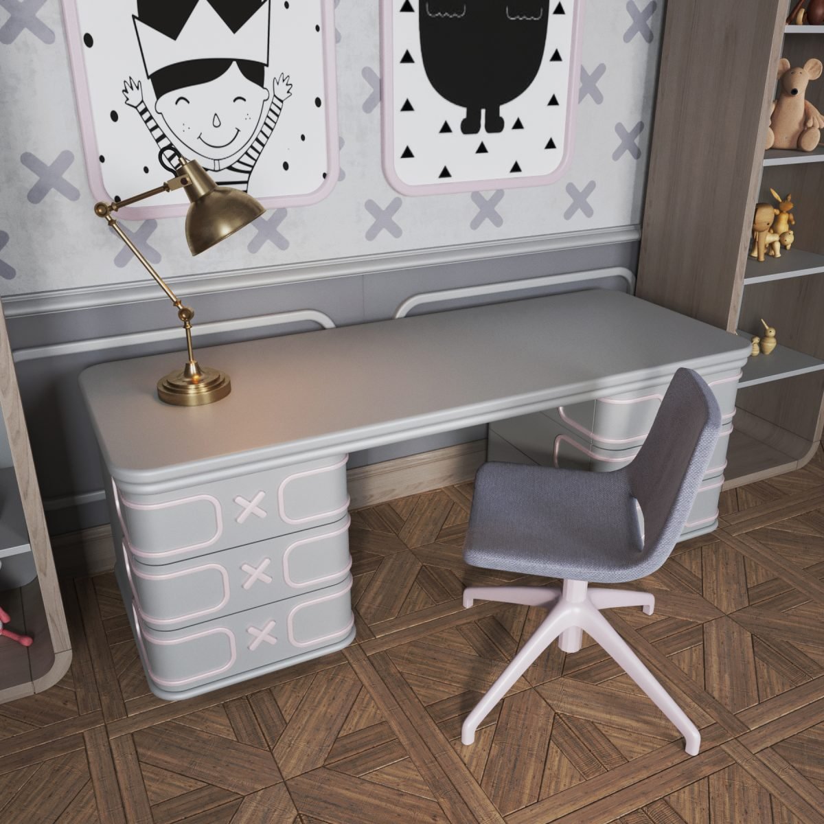 Snowland Klasik Çalışma Masası - Görsel 3