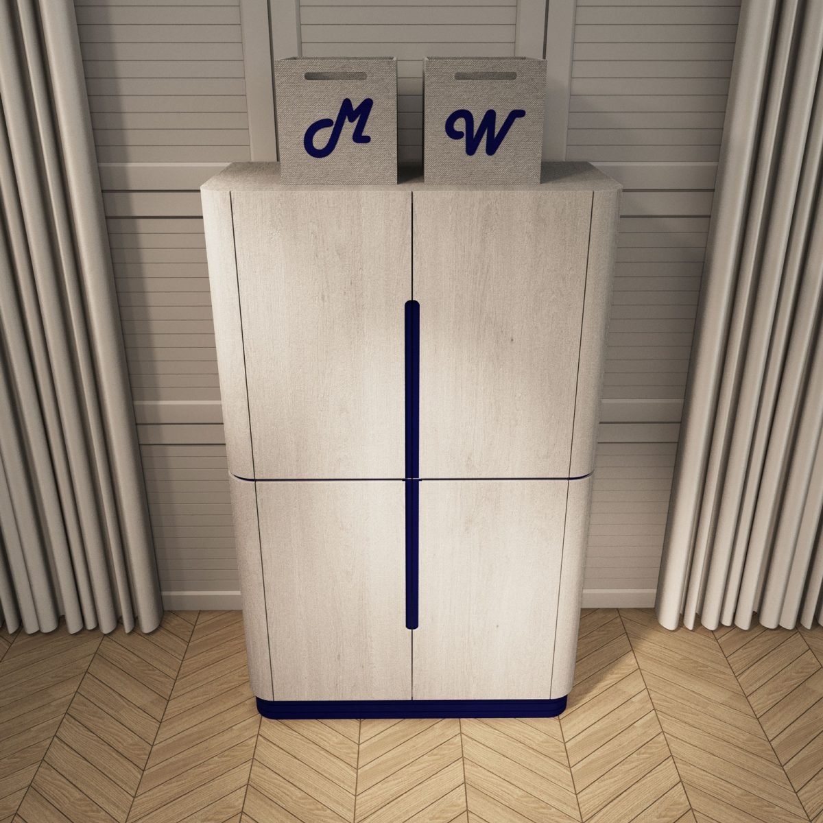 Wayne Round Wardrobe - Image 3