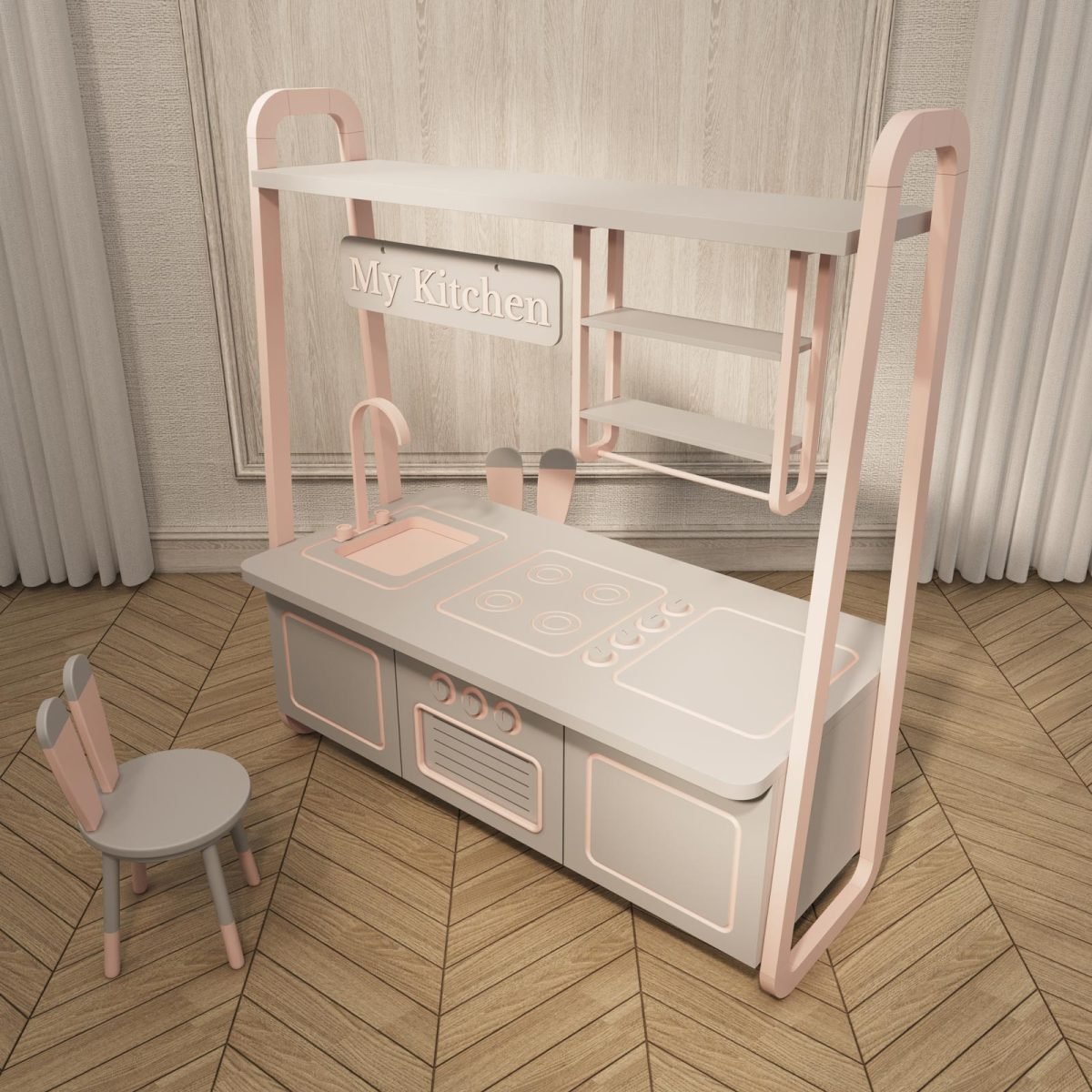 Snowland Ada Mutfak Oyuncak Dolabı - Görsel 11