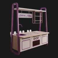 Snowland Ada Mutfak Oyuncak Dolabı