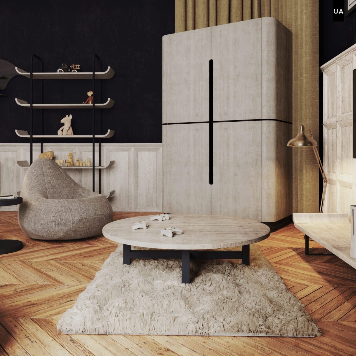 Wayne Round Wardrobe - Image 4