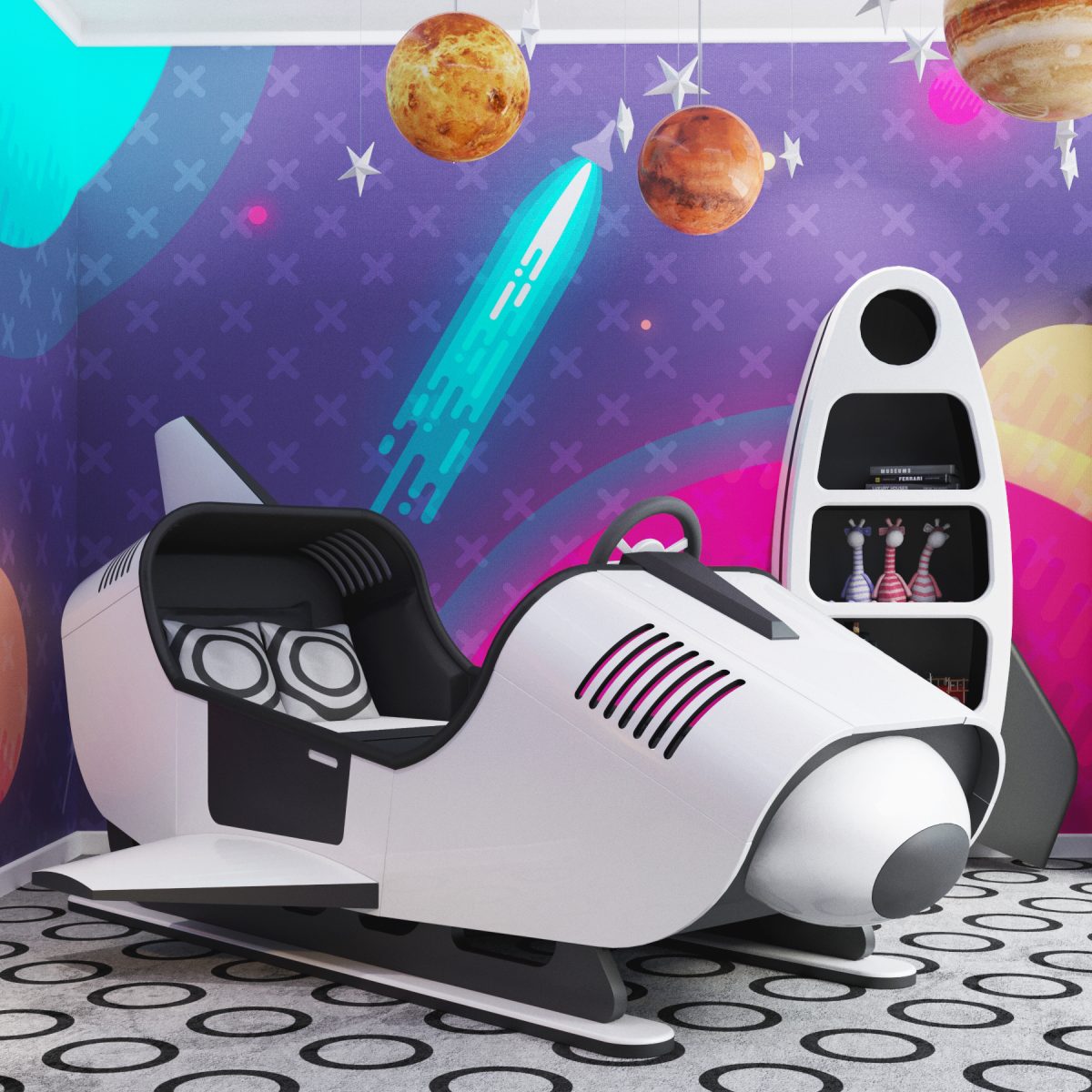 k_12 Space Runner Uzay Mekiği Yatak - Görsel 10