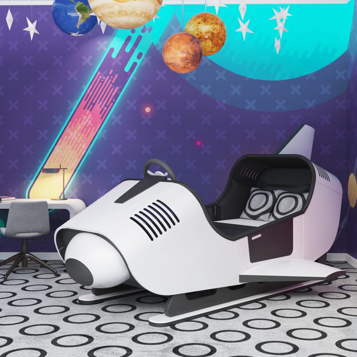 k_13 Space Runner Uzay Mekiği Yatak - Görsel 11