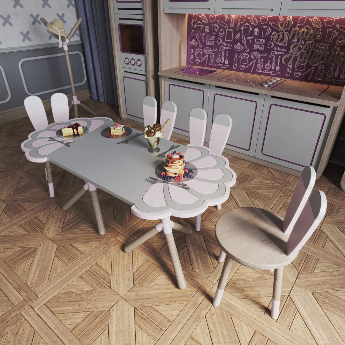 Snowland Oyun Masası & Sandalye - Görsel 2