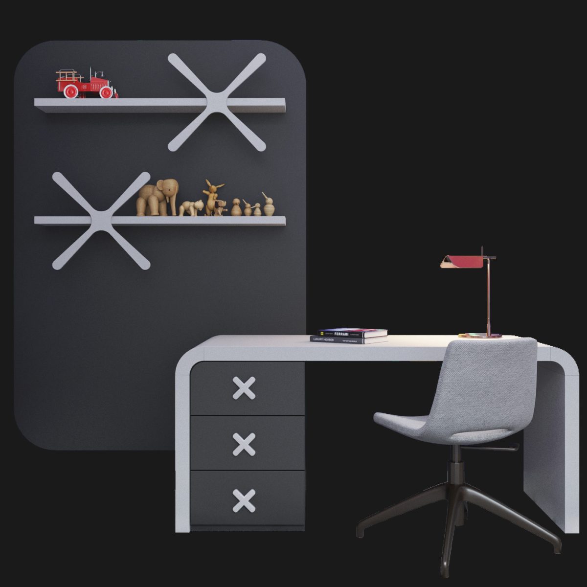 spacerunner-masa-black-1600x1600 Space Runner Mini Çalışma Masası - Görsel 1