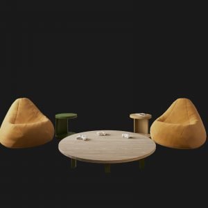 Leonardo Oyun Masası & Puf