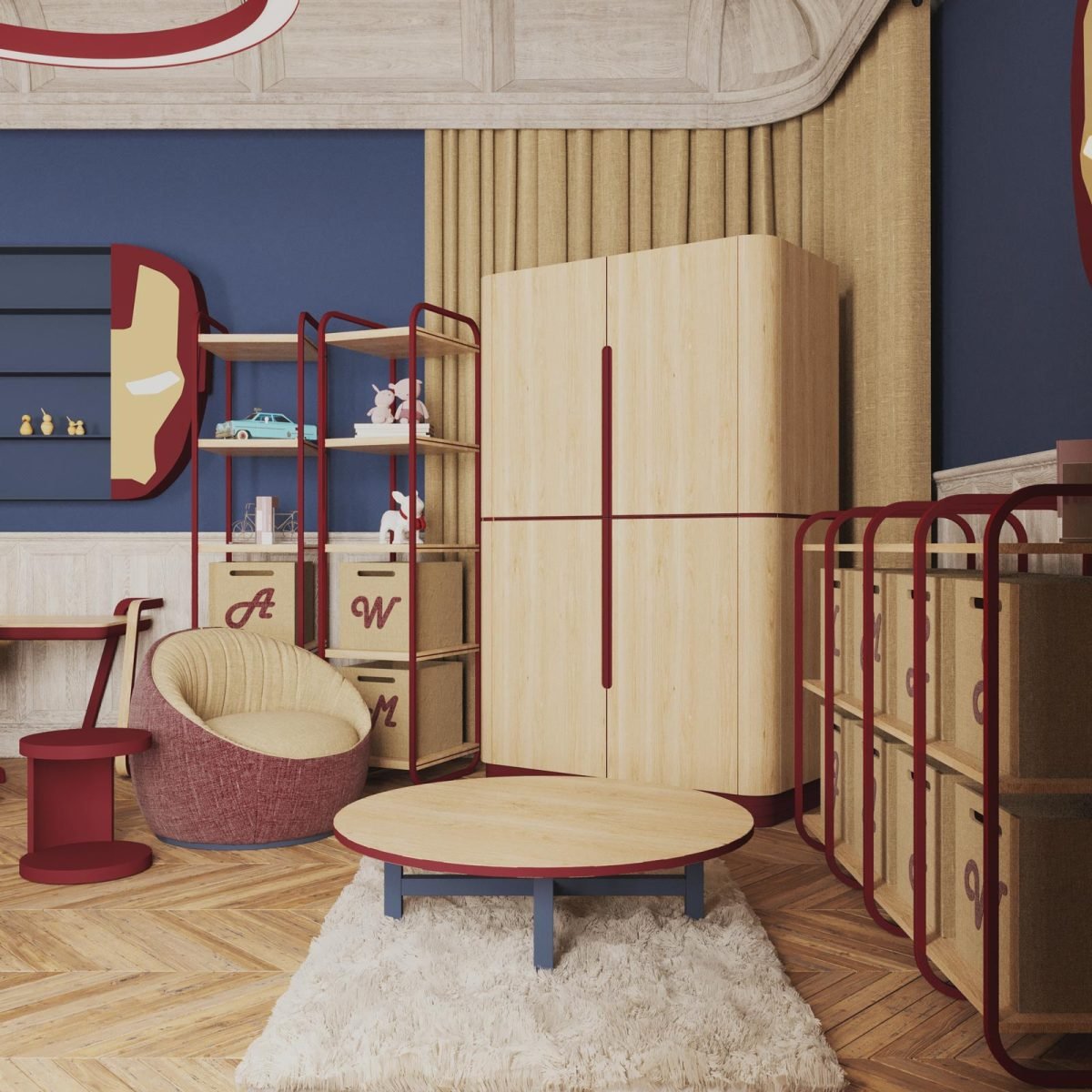 Stark Oval Gardırop - Görsel 4