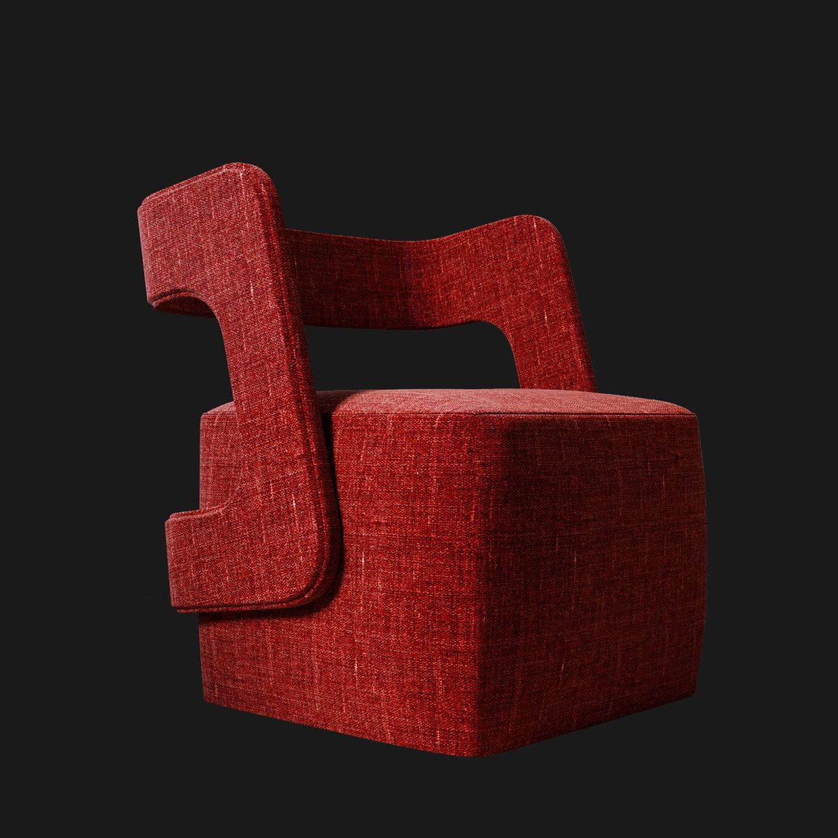 02F2-Stark-Round-Koltuk-00 Stark Round Armchair - Image 1