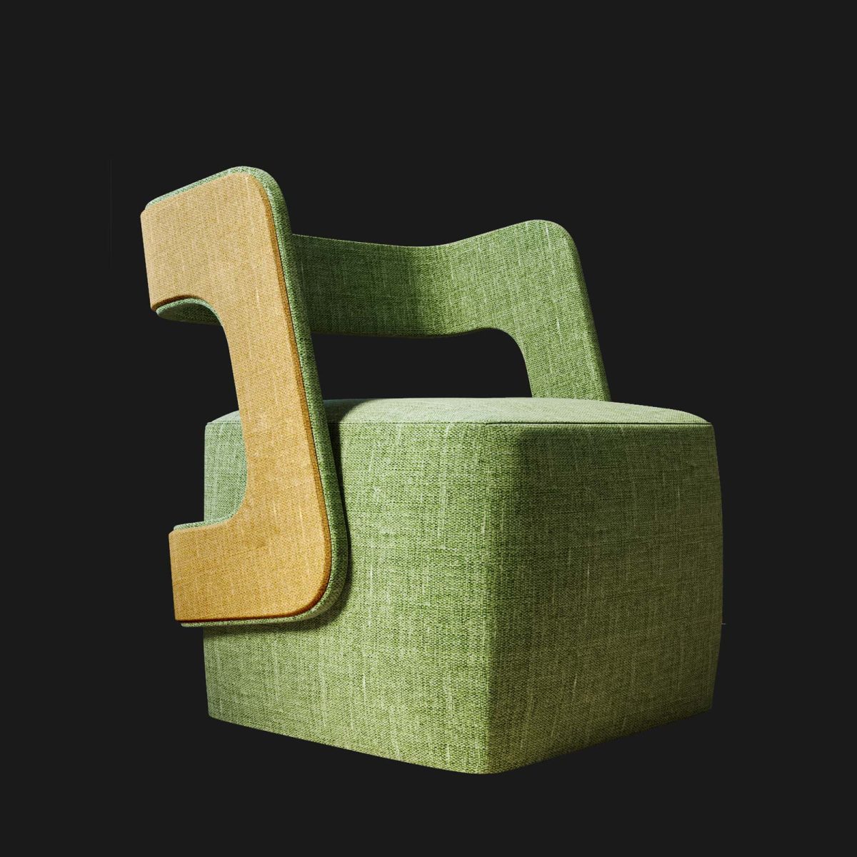 04F1-Leonardo-Round-Koltuk-00 Leonardo Round Armchair - Image 1