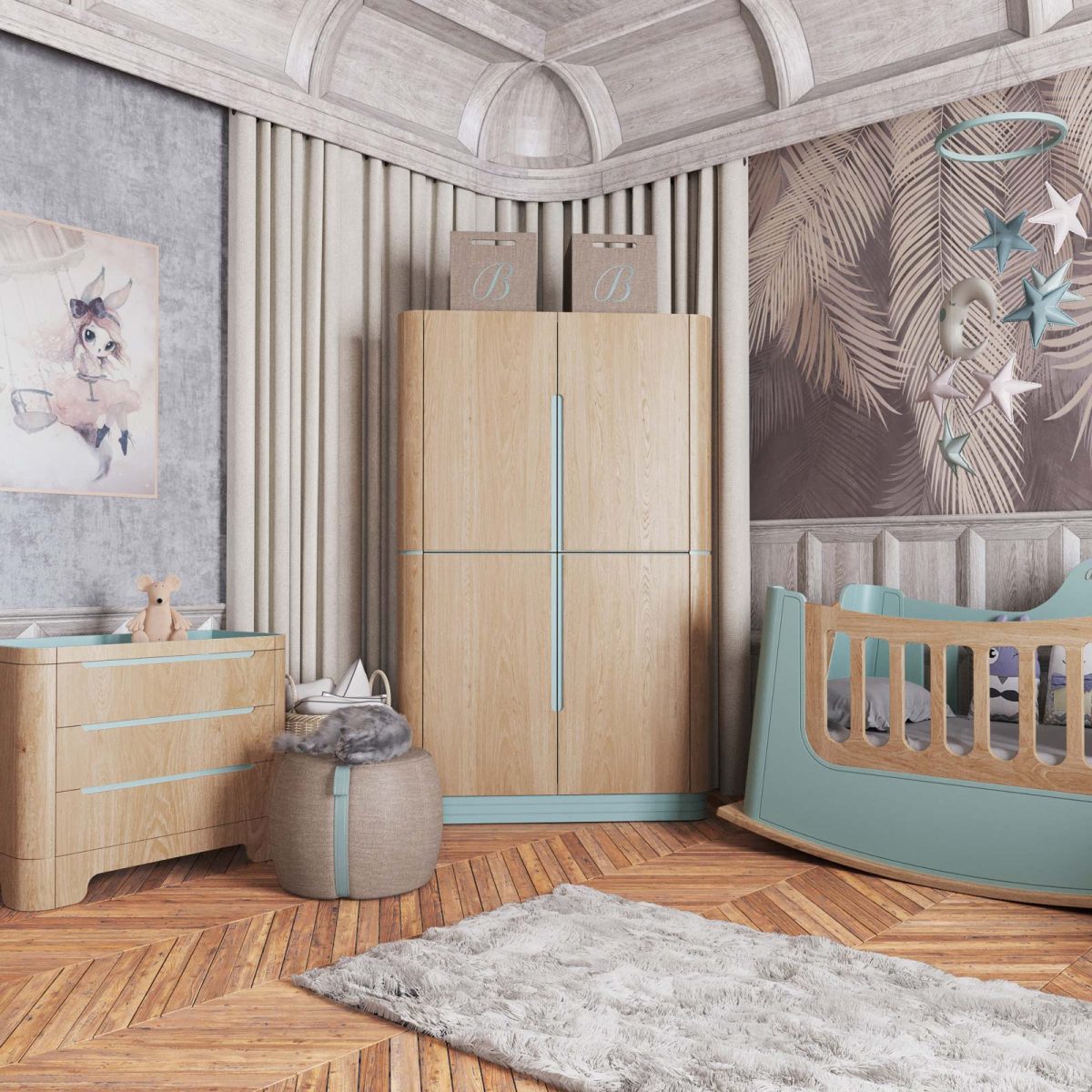 Sole-Bebek-Anne-Odasi-Takımı-12 Sole Round Wardrobe - Image 4